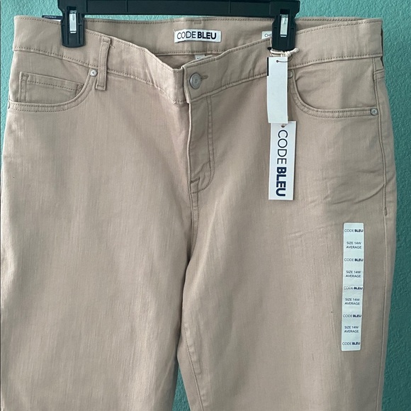 Code BleuJeans Warm Taupe Beige Chelsea Straight Leg Classic Rise Slimming Panel - Picture 2 of 8